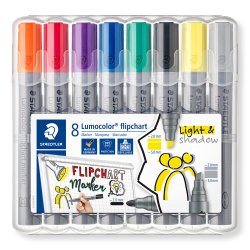 Lumocolor&reg; flipover marker 356 SWP8 8ass farver